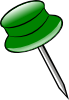 Green Pin Clip Art