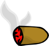 Smoke Cigar Stub Clip Art