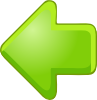 Left Arrow Green Clip Art