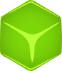Green 3d Cube Clip Art
