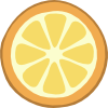 Rondelle Orange Clip Art