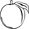 Peach Apple Clip Art