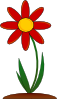 Red Flower Clip Art