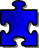 Jigsaw Blue Puzzle Clip Art