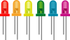 Rainbow Of Light Emitting Diodes Clip Art