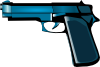 Blue Gun Clip Art