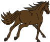Running Horse 2 Clip Art