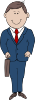 Man In Suit Clip Art