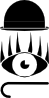 Hat Eye Stick Silhouette Clip Art
