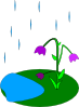 Rain Flowers Clip Art