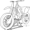 Outline Motorcycle Lift Clip Art