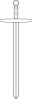 Rhysfaber Sword Line Art Clip Art