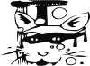 Spy Cat Clip Art