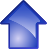 Arrow Blue Up Clip Art
