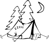 Sleeping In A Tent Clip Art