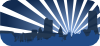 Blue City Scene Clip Art