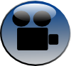 Video Camera Glossy Icon Clip Art