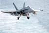 F/a-18 Hornet On Final Approach For A Carrier Landing. Image