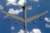 A B-52 Stratofortress Assigned To The 40th Expeditionary Bomb Squadron, Loaded With 12 Joint Direct Attack Munitions (jdam) Heads Toward Iraq With It Image