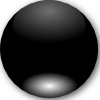Mi Brami Round Black Crystal Button Clip Art