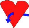 Pegasossigi Hart With Curvearrow Clip Art
