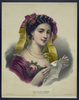 Girl With Red Ribbon On Hair Image