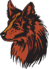 Red Coyote Clip Art