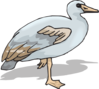 Blue And Brown Goose Clip Art