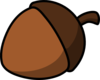 Cartoon Acorn Clip Art