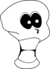 Smiling Skull Clip Art