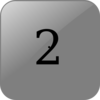 2 Blank Black Button Clip Art