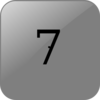 7 Blank Black Button Clip Art