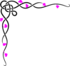 Black And Pink Border Clip Art