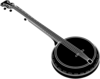 Black Banjo Clip Art
