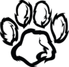 Black Paw Clip Art