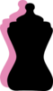 Black Pink Bottle Clip Art