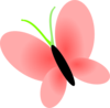 Black Pink Butterfly Clip Art
