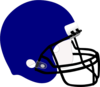 Blue Football Helmet Clip Art