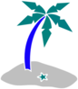 Blue Grey Beach Clip Art