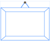 Blue Hanging Frame Clip Art