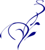 Blue Vine Grass Clip Art