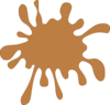 Brown Splat Clip Art