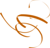 Brown Swirl Lg Clip Art