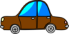 Car Brown Cartoon Transport Clip Art