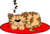 Cat On A Mat Clip Art