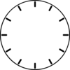 Clock Face (no Hands) Clip Art