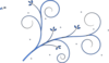 Floral Design Blueok Clip Art