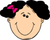 Girl With Short Black Hair Clip Art