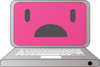 Laptop With Virus Clip Art