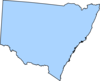 Map Nsw Light Blue Clip Art